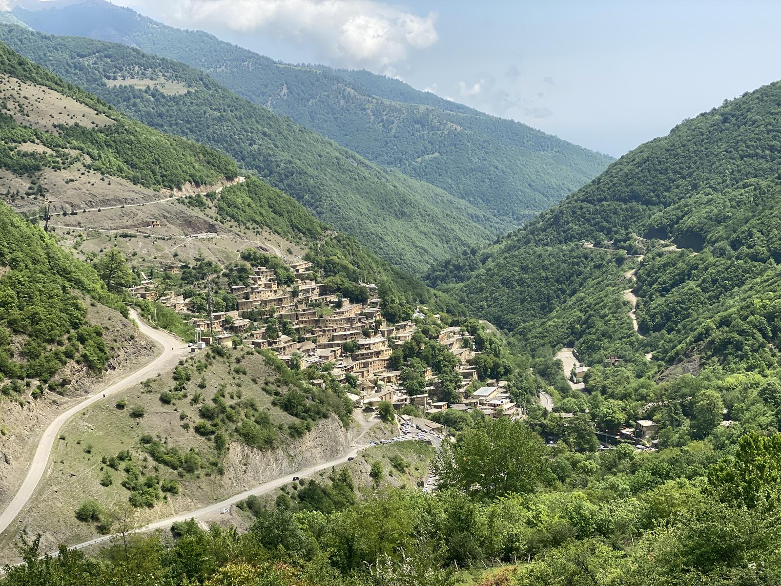 نمای ماسوله از مسیر ییلاق کوه روبار, Masuleh View From Kurubar Route