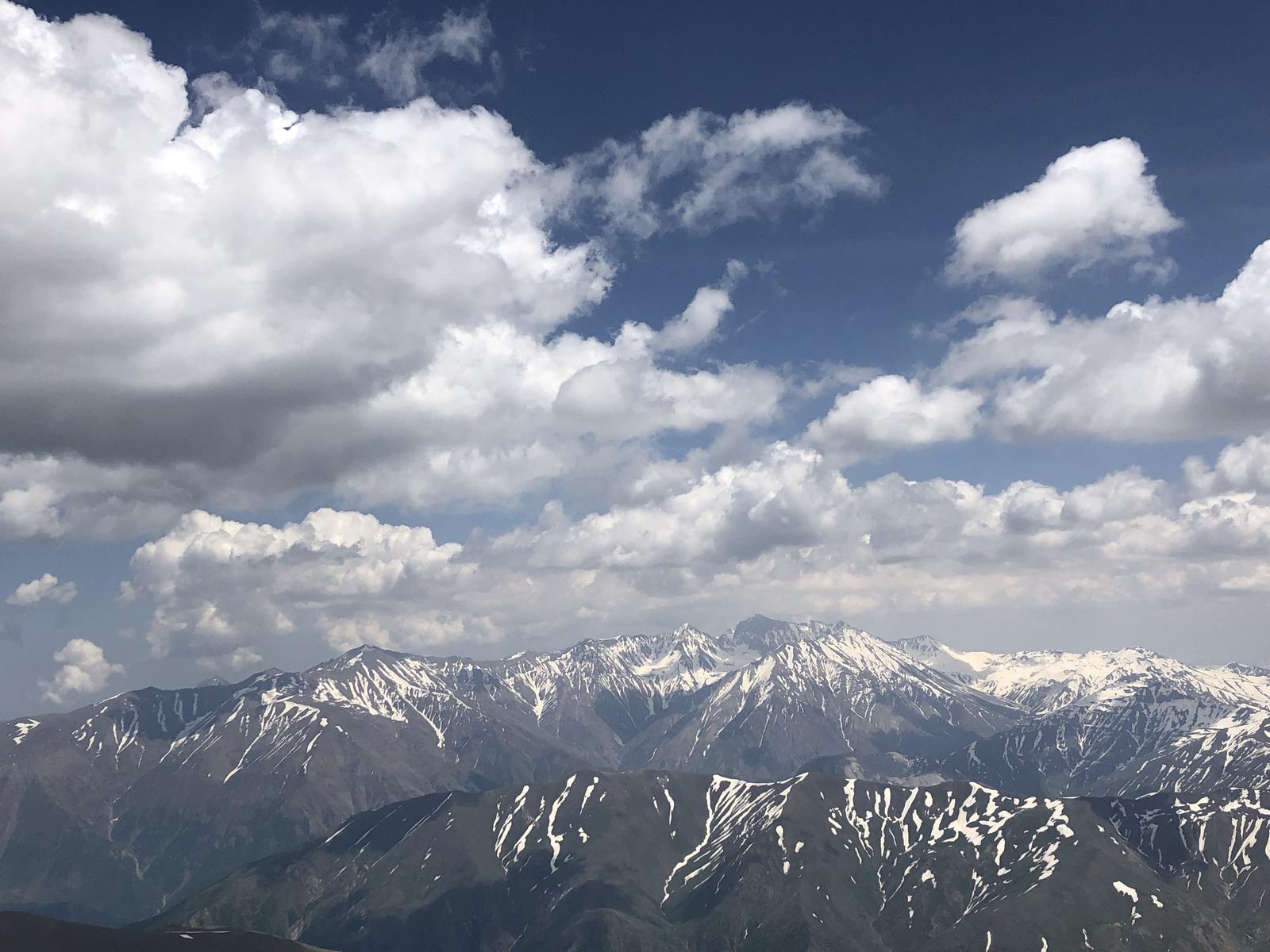 کوهستان البرز از قله سیالان, View of Alborz Mountains from Sialan Peak